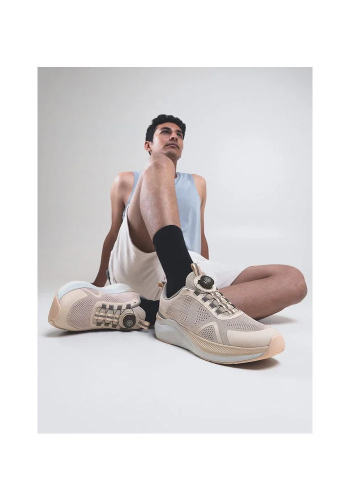 Bacca Bucci Beige ION Glide Sports Shoes with Rotary Lacing for Men | Best Price UAE